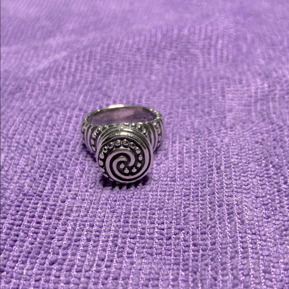 Rare Retired James Avery African Beaded Swirl Ting Size 6